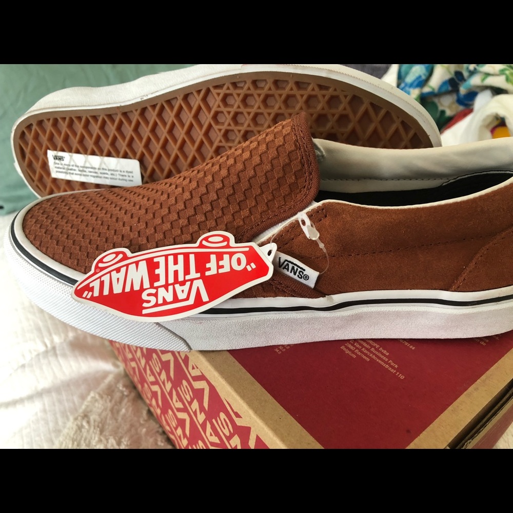 Vans canvas slip on, NWT